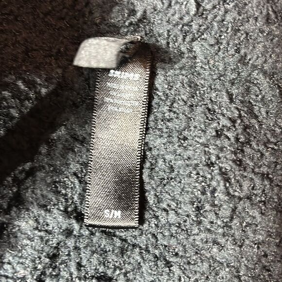 Skims cozy knit fuzzy teddy fleece wide leg loungewear pants black small medium - Picture 4 of 5